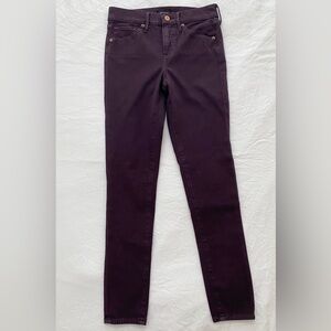 Express Purple Skinny Jeans